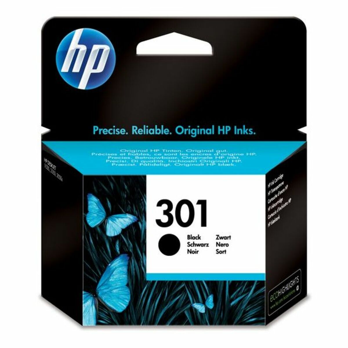 Originální inkoustové náplně HP 301 Černý